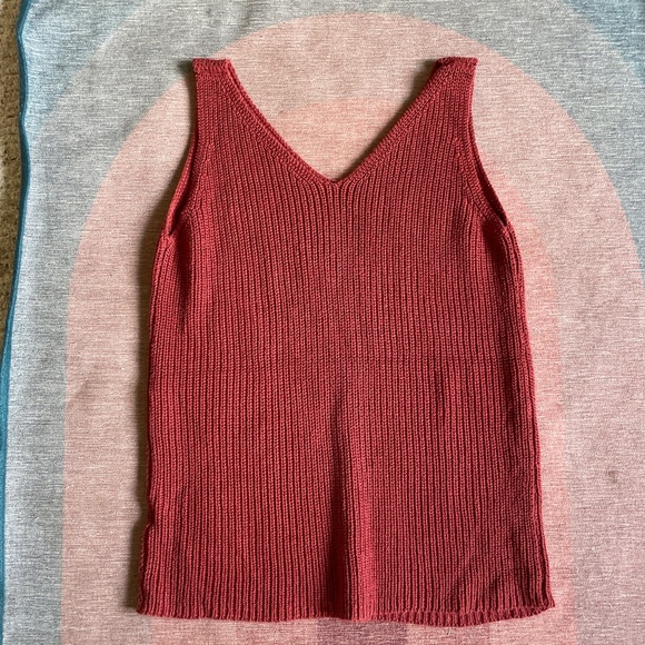 Rustic Knit Bohemian Tank Top - Picture 4 of 8